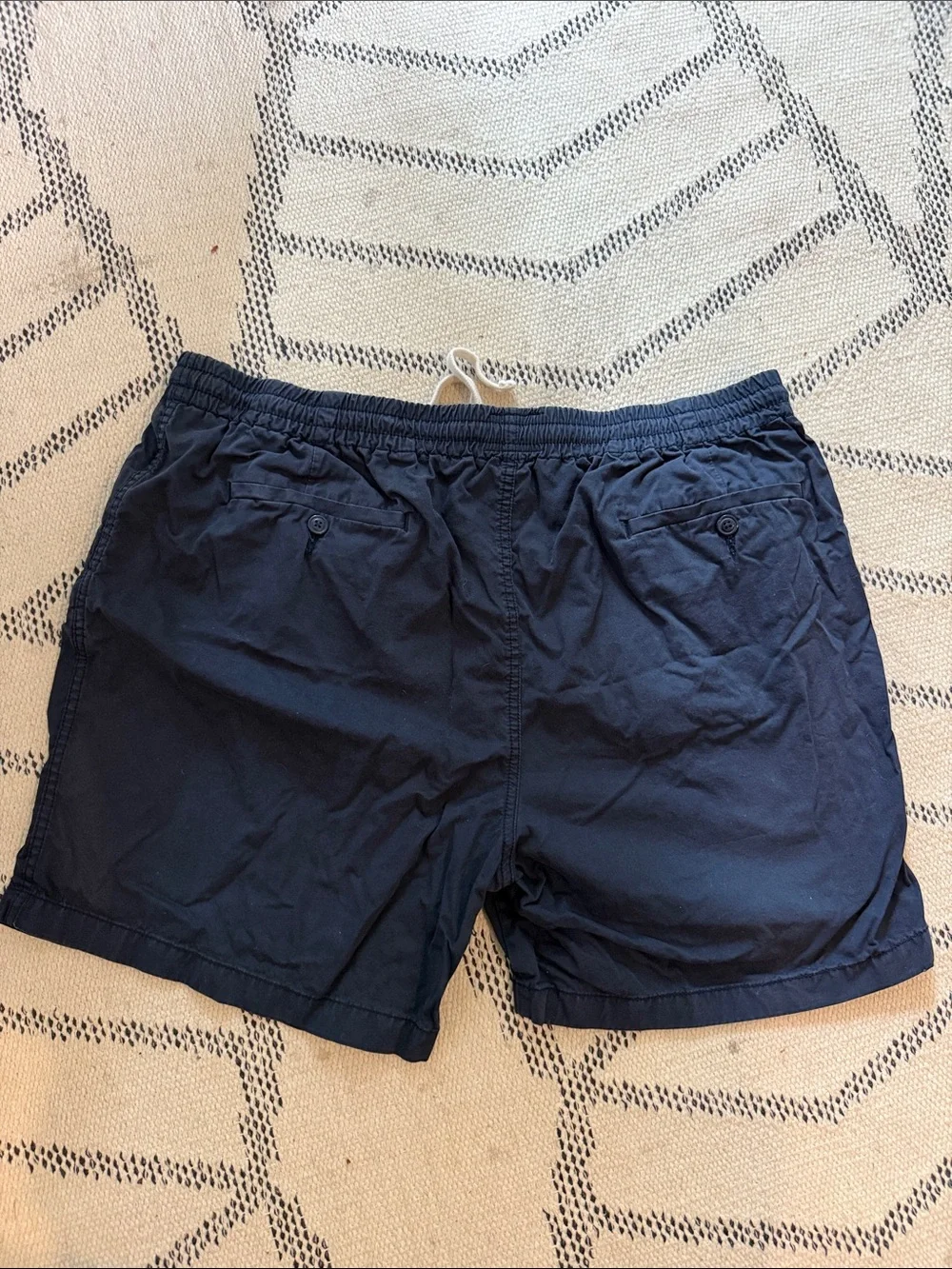 J. Crew Navy Athletic Shorts with White Drawstring